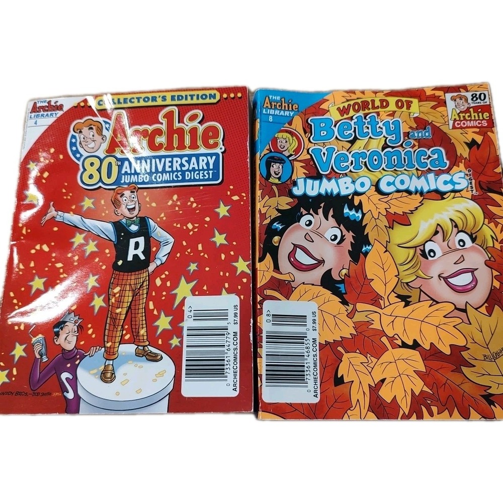 Archie Comics World‎ of Betty and Veronica Jumbo 8 80th Anniversary 4 Set Two